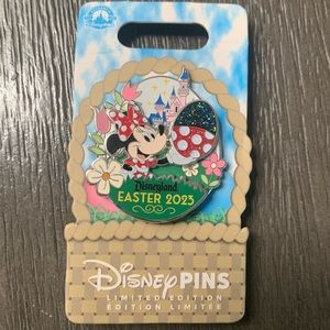 Disney Parks Disneyland 2023 Minnie Mouse with Easter Egg LE Pin